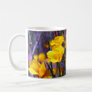 Goldene Mohnblume Kaffeetasse