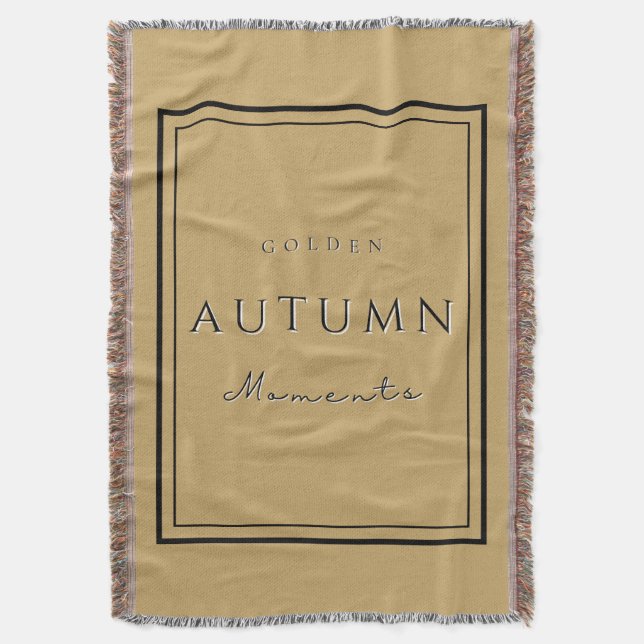 Goldene Momente im Herbst Blanket-Cosy Fall Zuhaus Decke (Vorderseite Vertikal)