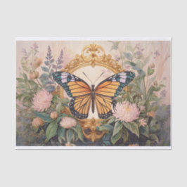 Goldene Monarchie Wildblume Medallion, wunderschön Seidenpapier