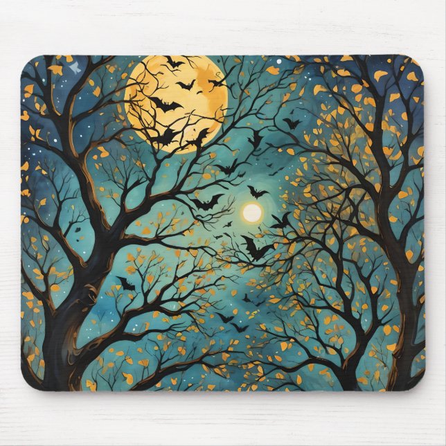 Goldene Mondlicht Mousepad (Vorne)