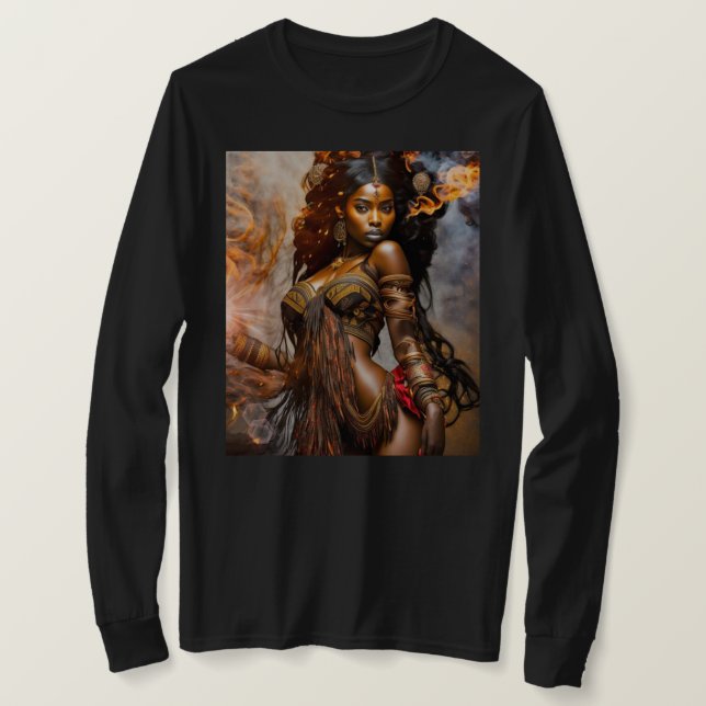 Goldene Morgendämmerung - Afrikanische Prinzessin  T-Shirt (Design vorne)