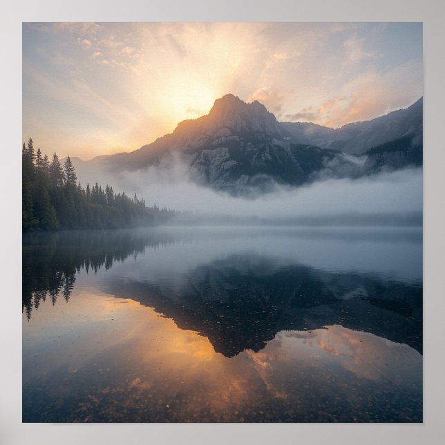 Goldene Morgendämmerung Poster (Vorne)