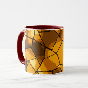 Goldene Mosaik-Glaskunst Tasse