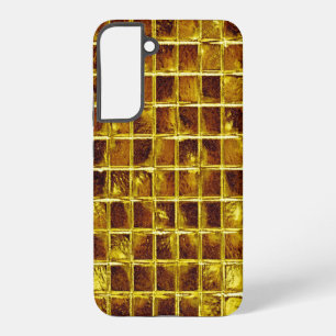 Goldene Mosaikfliesen Elegant Moderne Luxus Samsung Galaxy Hülle