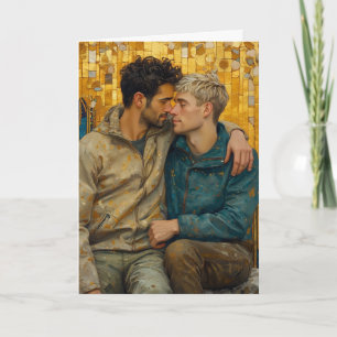 Goldene Mosaikumarmung Karte