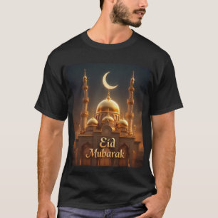 Goldene Moschee Eid Mubarak Mens Tshirt