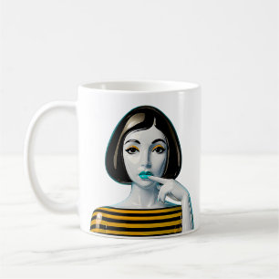 Goldene Muse Kaffeetasse
