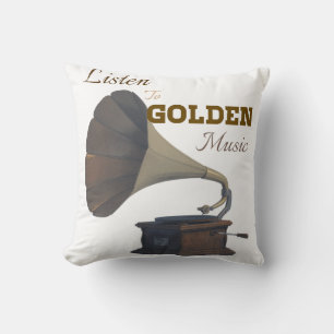 Goldene Musik Kissen