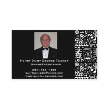 Goldene musikalische Symbol-Visitenkarte