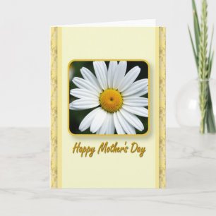 Goldene Mutter-Daisy-Karte Karte
