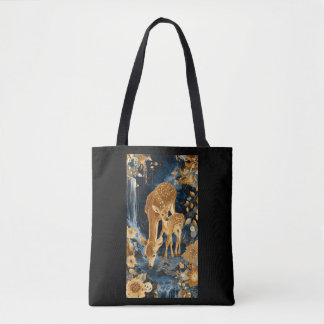 Goldene Mutterhirsch-Tasche
