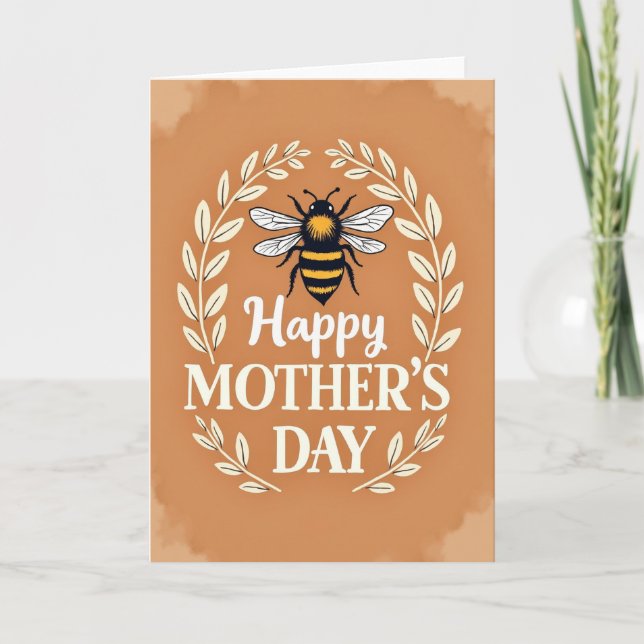 Goldene Muttertag Bug Karte (Vorderseite)