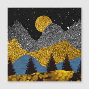 Goldene Nacht Magnetkarte