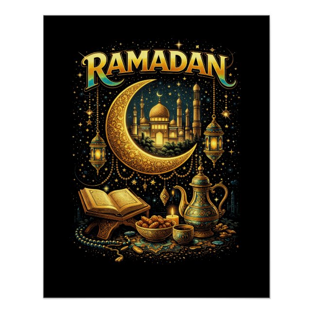Goldene Nächte des Ramadan Poster (Vorderseite)