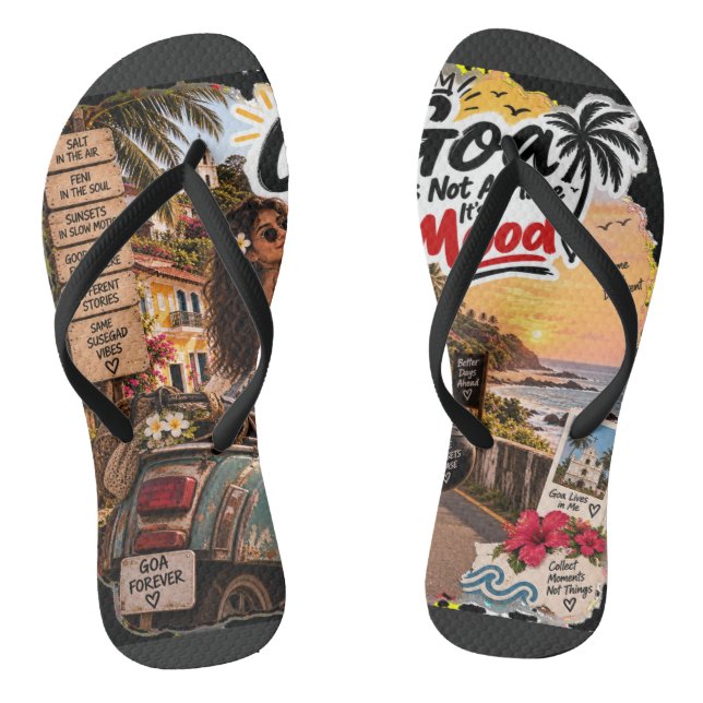 Goldene Nächte – Goa Flip Flops (Fußbett)