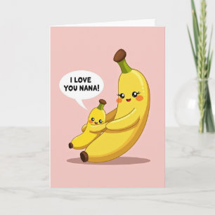 Goldene Nana Ich liebe Dich Karte