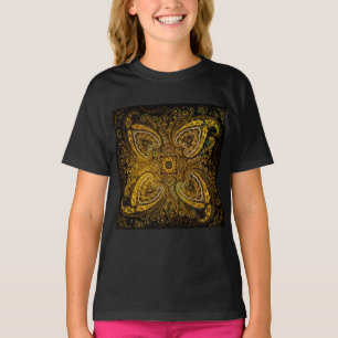 Goldene Nostalgie Paisley T-Shirt