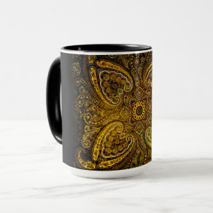 Goldene Nostalgie Paisley Tasse
