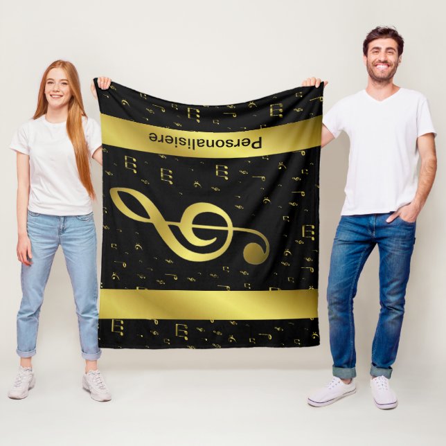 goldene Noten  Fleecedecke (Beispiel)