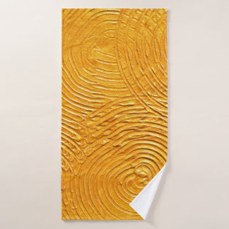 Goldene Oberfläche, goldener Hintergrund, Malerei Badehandtuch