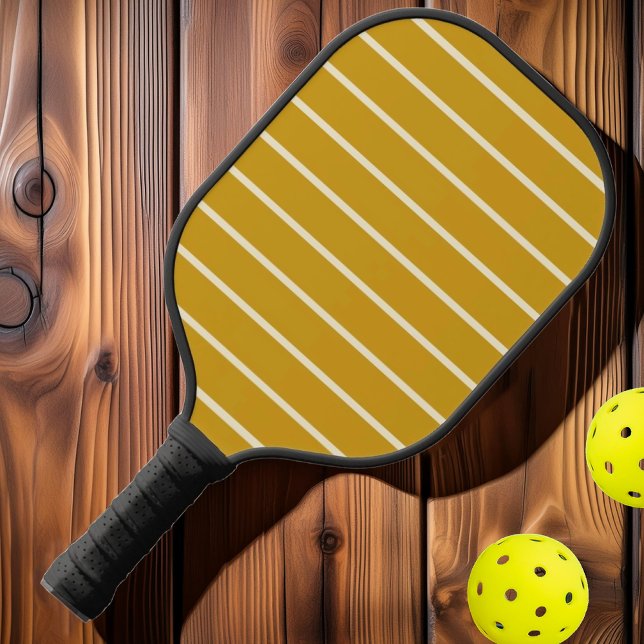 Goldene Ockerfarbe aus dem Mittelalter Pickleball Schläger (Von Creator hochgeladen)