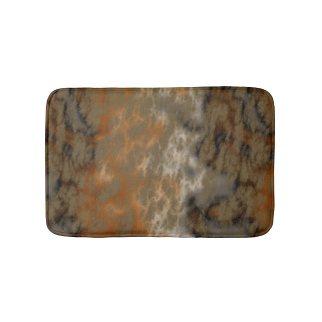 Goldene Olive Abstract Badematte (Vorderseite)