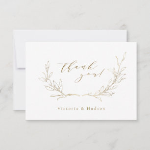 Goldene Orangensaft Dankeskarte