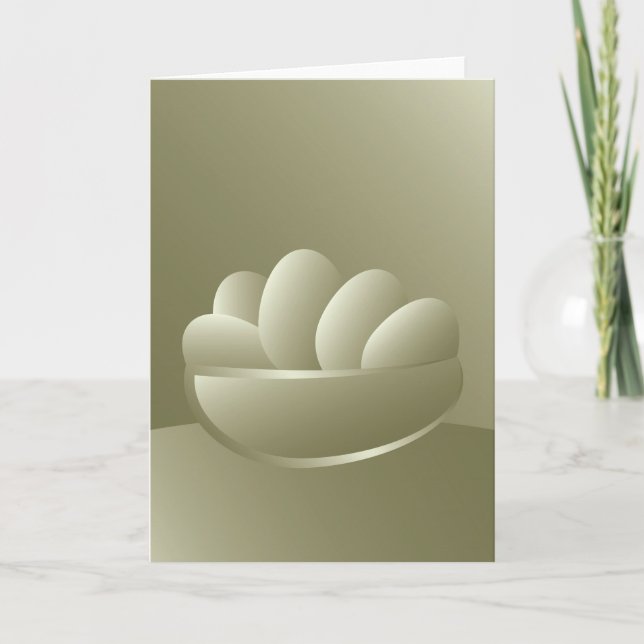 Goldene Ostereier Feiertagskarte (Vorderseite)