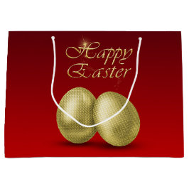 Goldene Ostereier - Große Geschenktasche Geschenktüte