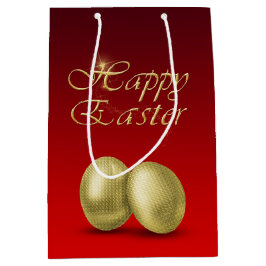Goldene Ostereier - Mittlere Geschenktasche Geschenktüte