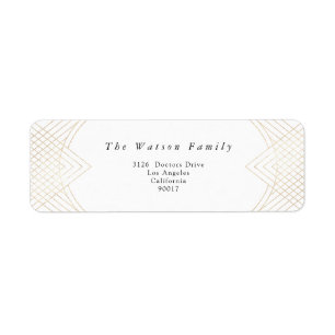 Goldene Oval Geometrische Art Deco Gatsby Hochzeit