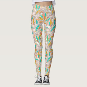 Goldene Palmen Leggings