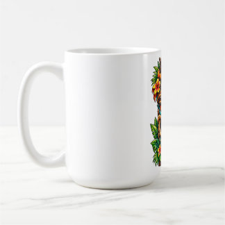 Goldene Palmkrone Tiki-Kaffeetasse Kaffeetasse