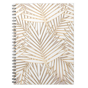 Goldene Palmwedel: Art Deco. Notizblock