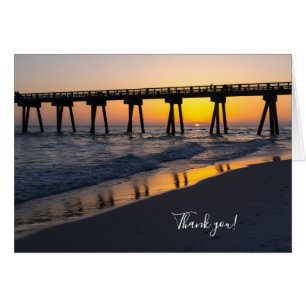 Goldene Panama City Beach Sonnenuntergangs Reflexi