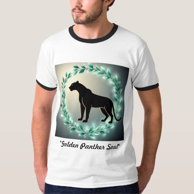 Goldene Pantherseele T-Shirt (Vorderseite)