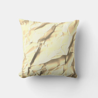 Goldene Papierstruktur-Kissen Kissen