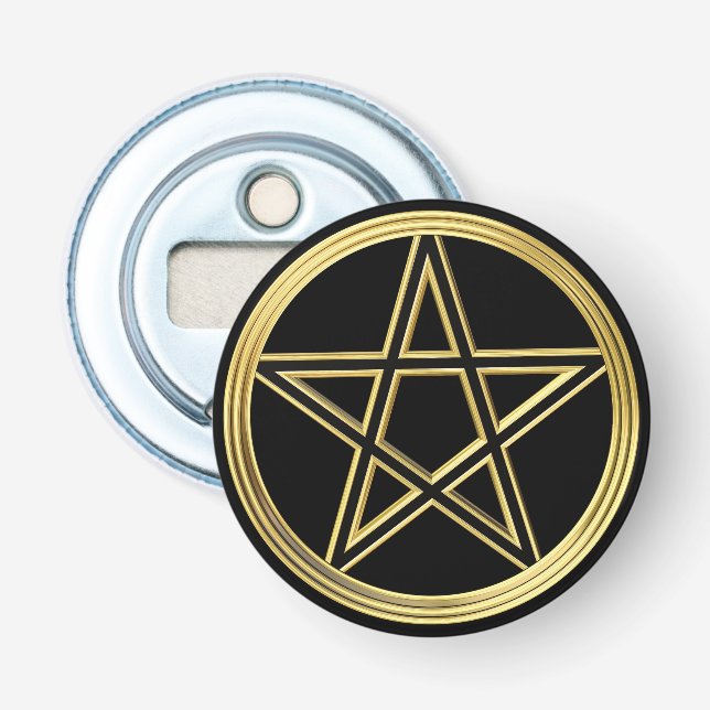 Goldene Pentagramm Flaschenöffner (Vorderseite)