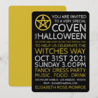 Goldene Pentagramm, Hexen-Halloween-Party