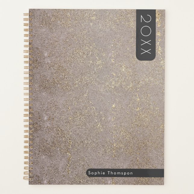 Goldene Perle des antiken neuen Jahres Planer (Vorderseite)