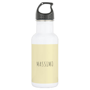 Goldene Perle personalisiert minimalistischer eige Edelstahlflasche
