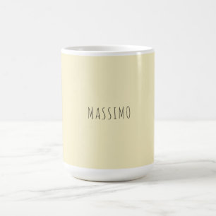 Goldene Perle personalisiert minimalistischer eige Kaffeetasse