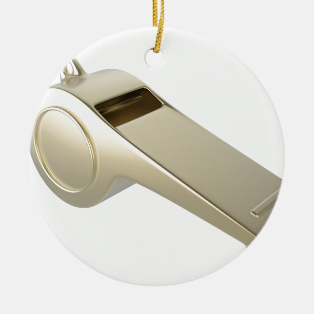 Goldene Pfeife Keramik Ornament (Vorne)