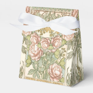 Goldene Pfingstrosen Hochzeit im Vintage-Stil Geschenkschachtel