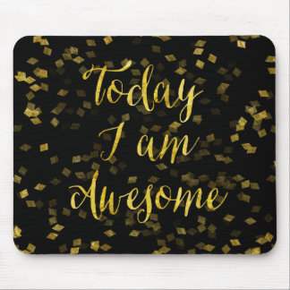 Goldene Phantastische Zitate Imitate für Confetti Mousepad