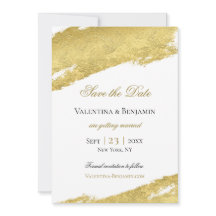 Goldene Pinselspitze Moderne Hochzeit