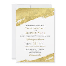 Goldene Pinselstriche Moderne goldene Hochzeit