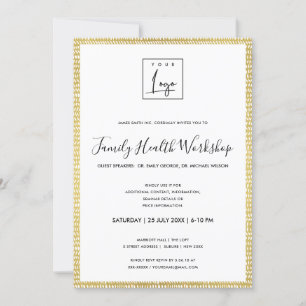 GOLDENE PINSELSTRICHE REGENTROPFEN LOGO WORKSHOP E EINLADUNG