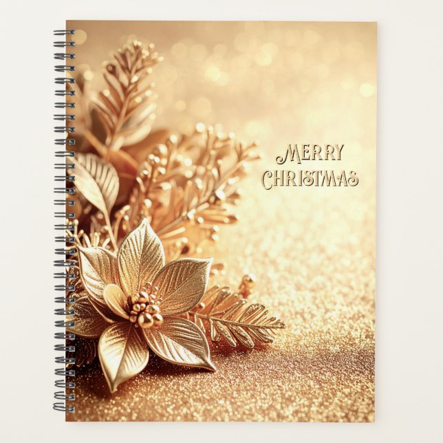 Goldene Poinsettie Planer (Vorderseite)
