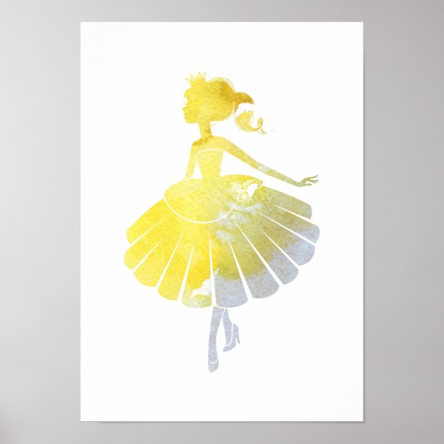 Goldene Prinzessin-Poster Poster (Vorne)